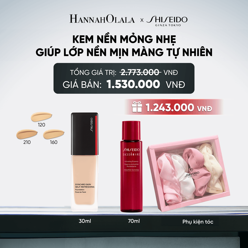  KEM NỀN SHISEIDO SYNCHRO SKIN SELF-REFRESHING FOUNDATION 30ML - DEAL 17 