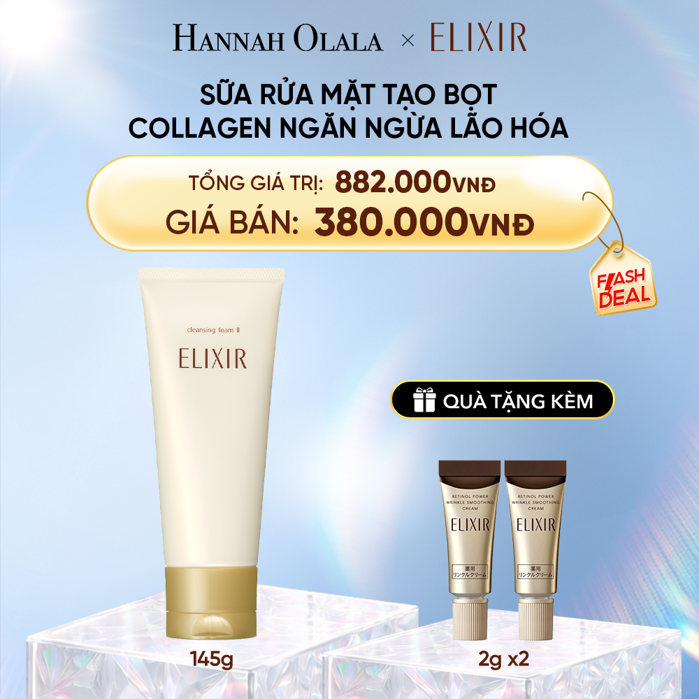  DEAL 17: SỮA RỬA MẶT TẠO BỌT ELIXIR SUPERIEUR CLEANSING FOAM II N 145G 