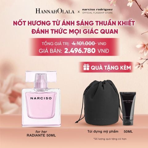  NƯỚC HOA NỮ NARCISO RODRIGUEZ NARCISO EAU DE PARFUM RADIANTE 50ML - DEAL 17 