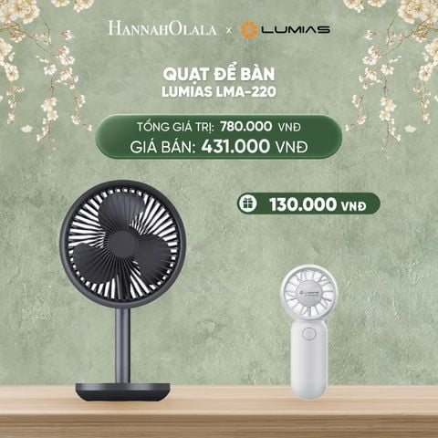  DEAL 17: QUẠT ĐỂ BÀN LUMIAS LMA-220 