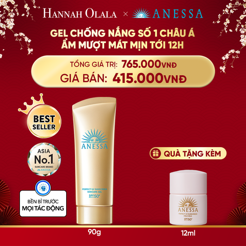  DEAL 17: GEL CHỐNG NẮNG DƯỠNG DA DƯỠNG ẨM BẢO VỆ HOÀN HẢO ANESSA GOLD GEL SPF50+ PA++++ 90G 