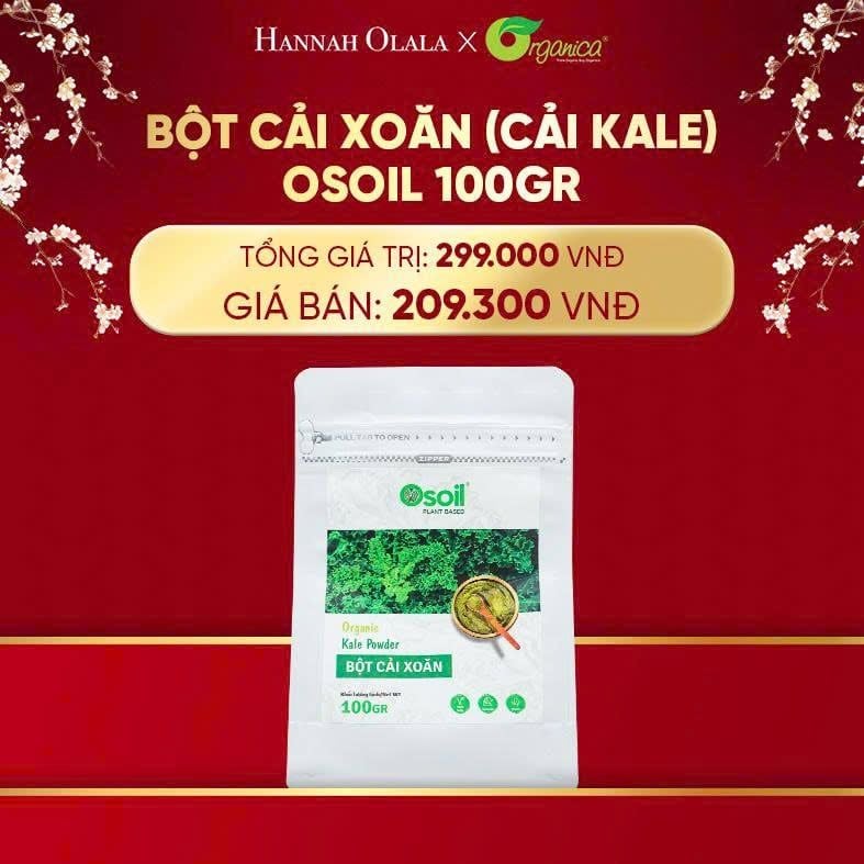  DEAL 17: BỘT CẢI XOĂN (CẢI KALE) OSOIL 100GR 