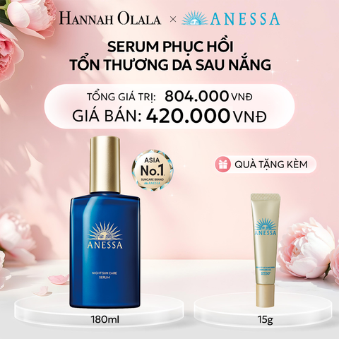  E346: DEAL 11: (1.10 - 4.10) SERUM DƯỠNG DA VÀ PHỤC HỒI TỔN THƯƠNG DA SAU NẮNG ANESSA NIGHT SUN CARE SERUM 180ML 