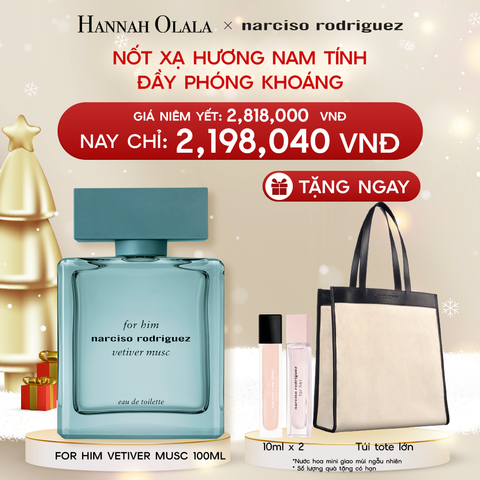  A229_DEAL 17: Nước hoa nam Narciso Rodriguez For Him Vetiver Musc 100ml 
