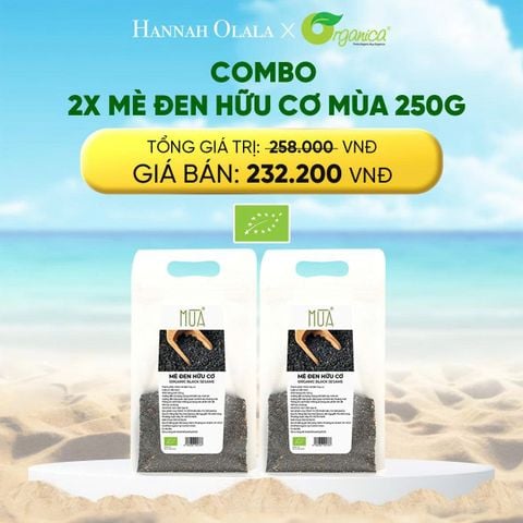  DEAL 17: COMBO 2 X MÈ ĐEN HỮU CƠ MÙA 250G 