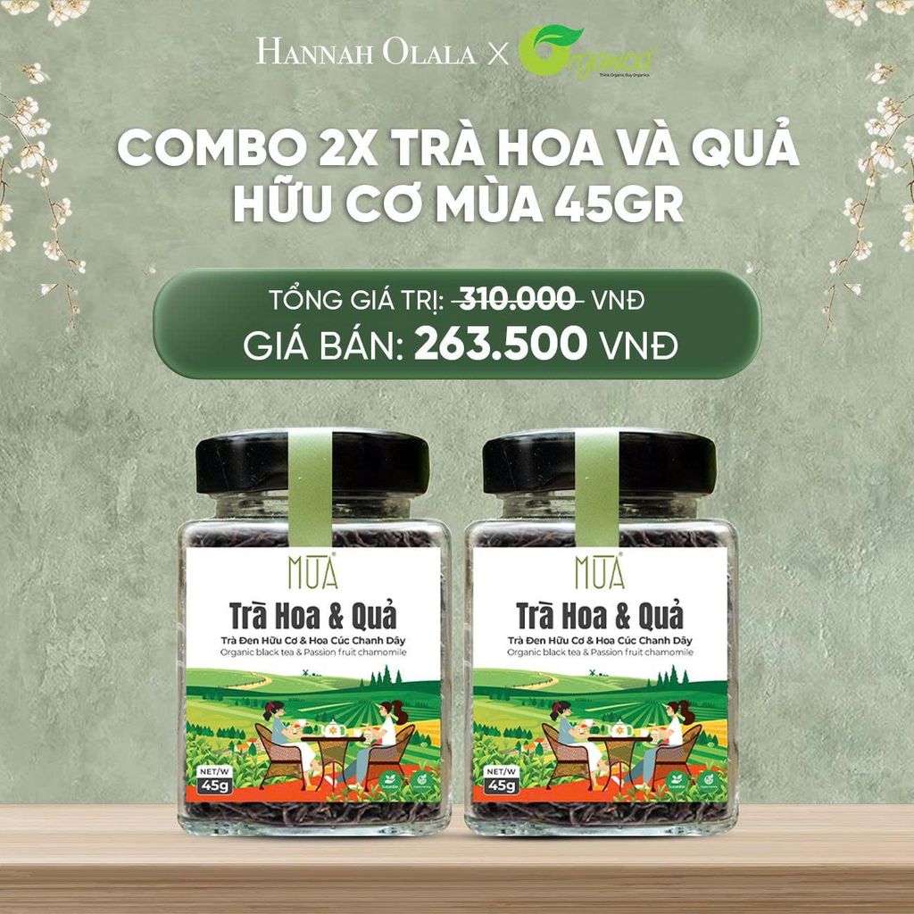  DEAL 17: COMBO 2X TRÀ HOA VÀ QUẢ HỮU CƠ MÙA 45GR 