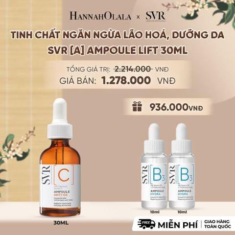 TINH CHẤT VITAMIN C DƯỠNG SÁNG DA, CHỐNG NHĂN SVR [C] AMPOULE ANTI - OX 30ML - DEAL 17 - A2014 