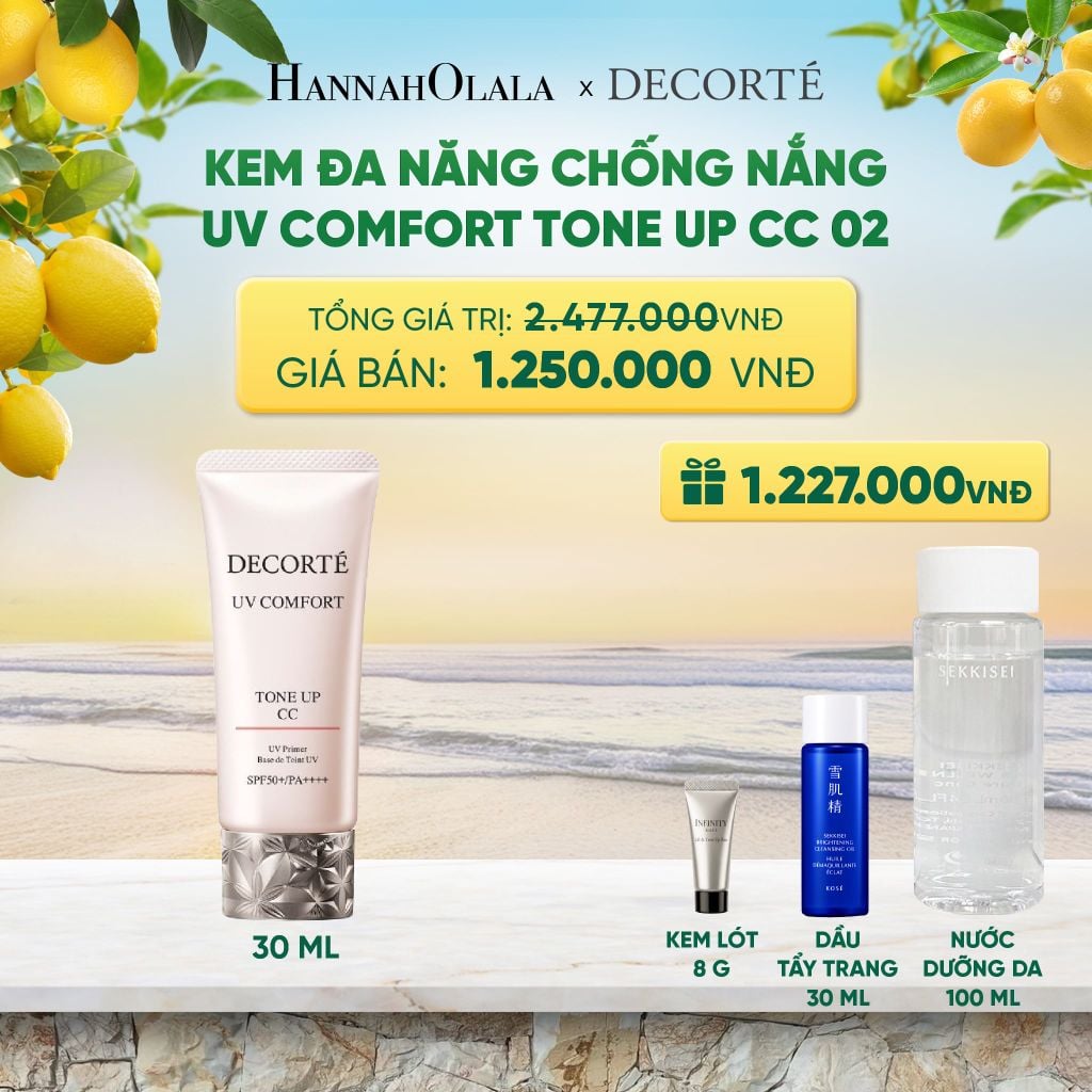  KEM CHỐNG NẮNG HIỆU CHỈNH TONE DA DECORTÉ UV COMFORT (BẢN MỚI) 