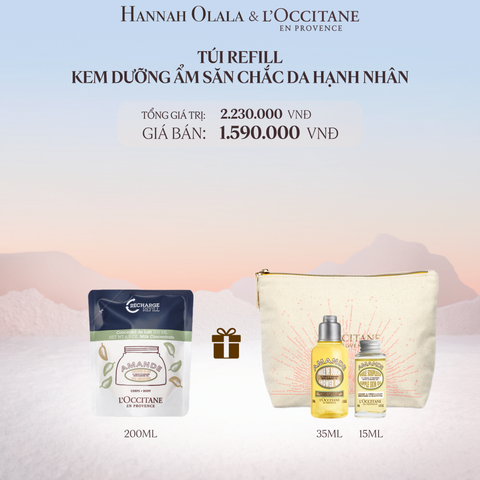  DEAL 17: KEM DƯỠNG THỂ SĂN CHẮC DA HẠNH NHÂN REFILL LOCCITANE 200ML 