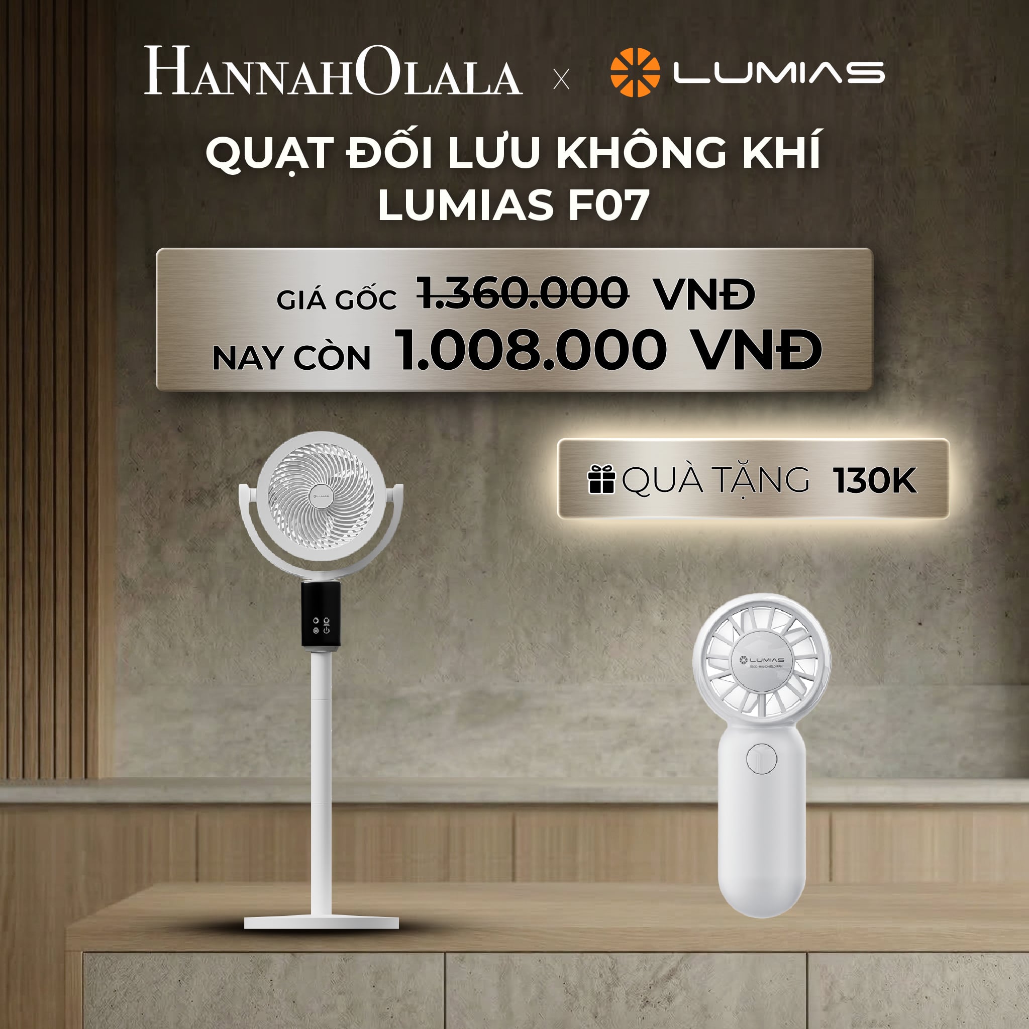 Quạt Đối Lưu Không Khí Lumias F07