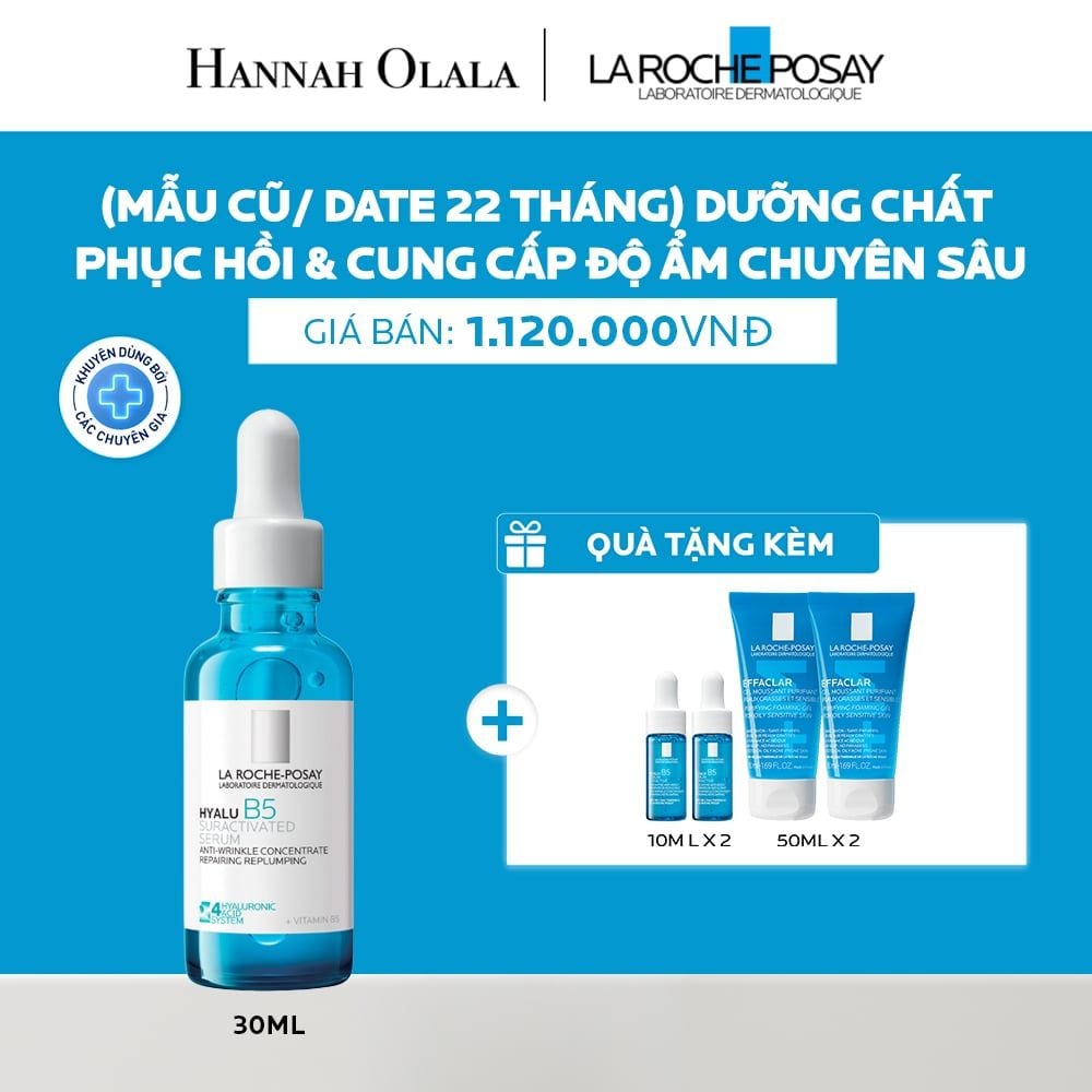  (MẪU CŨ, DATE 05/2028) DƯỠNG CHẤT PHỤC HỒI & CUNG CẤP ĐỘ ẨM CHUYÊN SÂU HYALU B5 SERUM 30ML - A10 