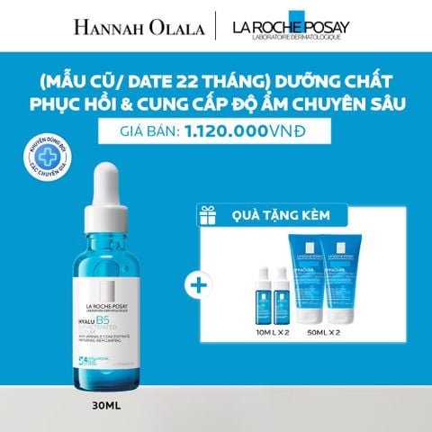  (MẪU CŨ, DATE 05/2028) DƯỠNG CHẤT PHỤC HỒI & CUNG CẤP ĐỘ ẨM CHUYÊN SÂU HYALU B5 SERUM 30ML - A10 