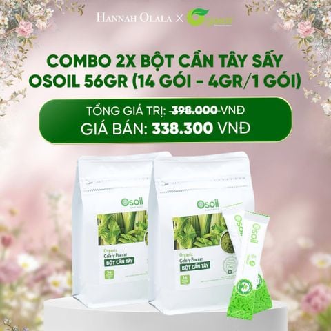  E582_DEAL 18: BỘT CẦN TÂY SẤY OSOIL 56GR (14 GÓI - 4GR/1 GÓI) 