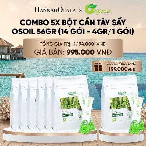  BỘT CẦN TÂY SẤY OSOIL 56GR (14 GÓI - 4GR/1 GÓI) - DEAL 18 