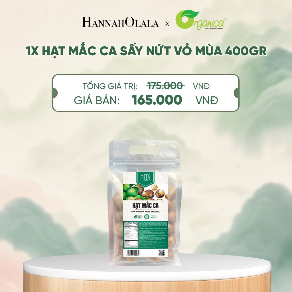  HẠT MẮC CA SẤY NỨT VỎ MÙA 400GR - A1915 