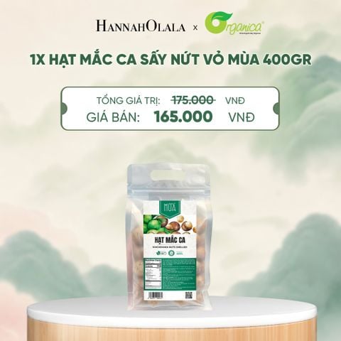  HẠT MẮC CA SẤY NỨT VỎ MÙA 400GR - A1915 