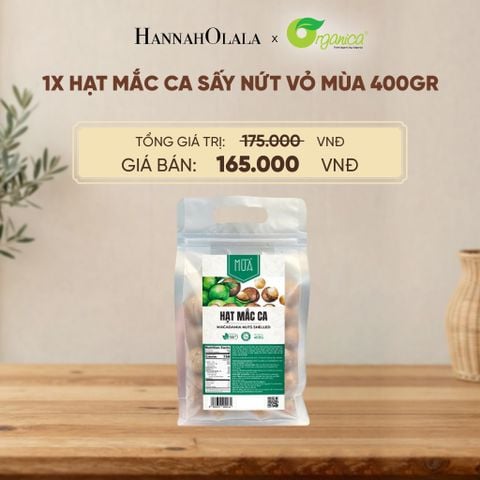  HẠT MẮC CA SẤY NỨT VỎ MÙA 400GR - D282 