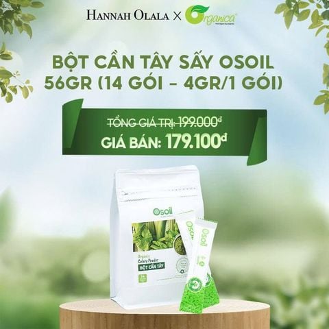  E62_DEAL 18: BỘT CẦN TÂY SẤY OSOIL 56GR (14 GÓI - 4GR/1 GÓI) 