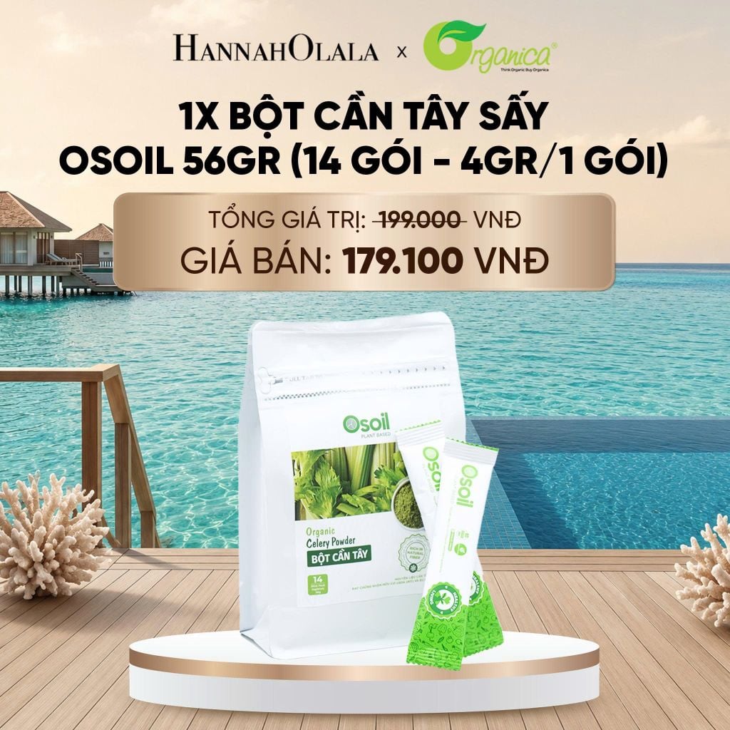  BỘT CẦN TÂY SẤY OSOIL 56GR (14 GÓI - 4GR/1 GÓI) - DEAL 18 