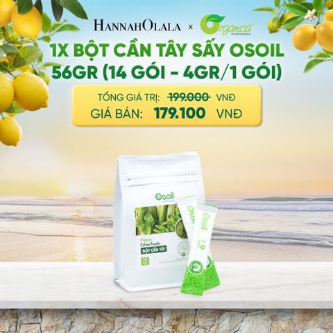  BỘT CẦN TÂY SẤY OSOIL 56GR (14 GÓI - 4GR/1 GÓI) - DEAL 18 