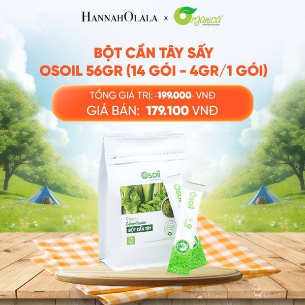  BỘT CẦN TÂY SẤY OSOIL 56GR (14 GÓI - 4GR/1 GÓI) - DEAL 18 