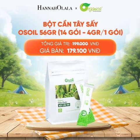  BỘT CẦN TÂY SẤY OSOIL 56GR (14 GÓI - 4GR/1 GÓI) - DEAL 18 