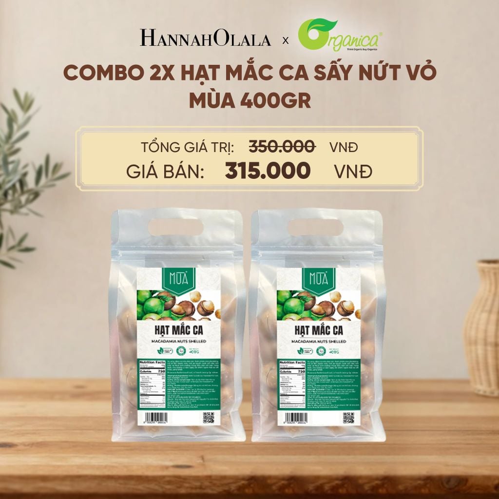  HẠT MẮC CA SẤY NỨT VỎ MÙA 400GR - D282 
