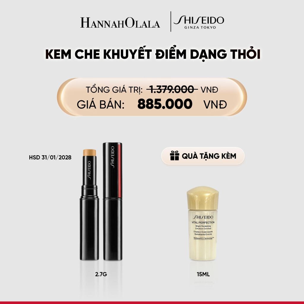  KEM CHE KHUYẾT ĐIỂM DẠNG THỎI SHISEIDO SYNCHRO SKIN RADIANT LIFTING CONCEALER 2.7G - DEAL 18 - C60 