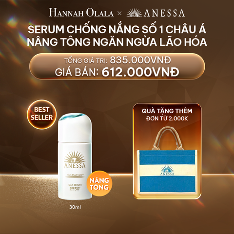  DEAL 18: SERUM CHỐNG NẮNG DƯỠNG DA NÂNG TÔNG NGĂN NGỪA LÃO HÓA ANESSA DAY SERUM SPF50+ PA++++ 30ML 