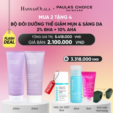  BỘ SẢN PHẨM CHĂM SÓC DA BODY LÀM SÁNG DA 10% AHA BODY & 2% BHA BODY - FLASH DEAL 18_A760 