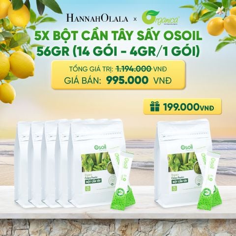  BỘT CẦN TÂY SẤY OSOIL 56GR (14 GÓI - 4GR/1 GÓI) - DEAL 18 