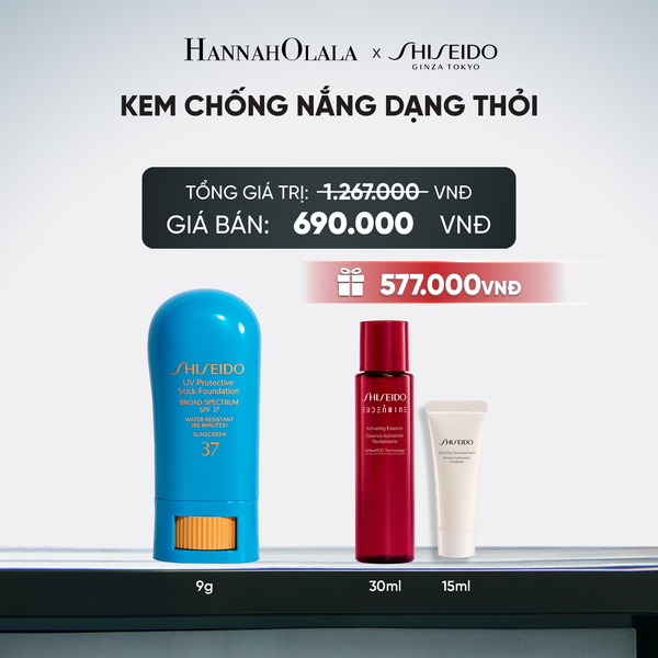  KEM NỀN DẠNG THỎI CHỐNG NẮNG SHISEIDO UV PROTECTIVE STICK FOUNDATION - DEAL 18 