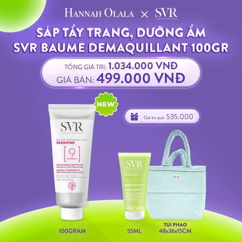  C18_DEAL 18: SÁP TẨY TRANG LÀM SẠCH DA, DƯỠNG ẨM SVR SENSIFINE BAUME DEMAQUILLANT 100GR 