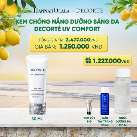  KEM CHỐNG NẮNG DECORTÉ UV COMFORT_KHÔNG NÂNG TÔNG (BẢN MỚI) 