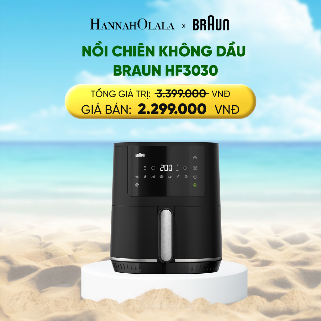  DEAL 18 : NỒI CHIÊN KHÔNG DẦU BRAUN HF3030 