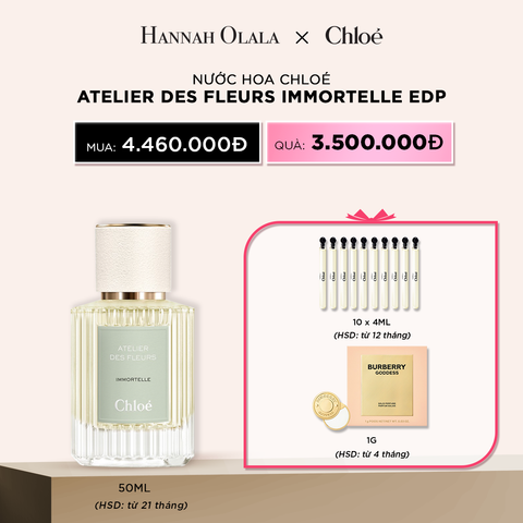  DEAL 18: NƯỚC HOA CHLOE ATELIER DES FLEURS IMMORTELLE EDP 50 ML - (HSD TỪ 21 THÁNG) 