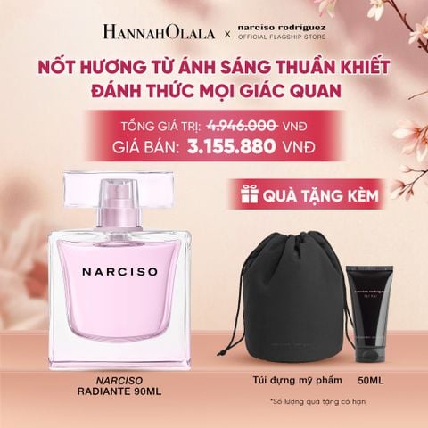 NƯỚC HOA NỮ NARCISO RODRIGUEZ NARCISO EAU DE PARFUM RADIANTE 90ML - DEAL 18 