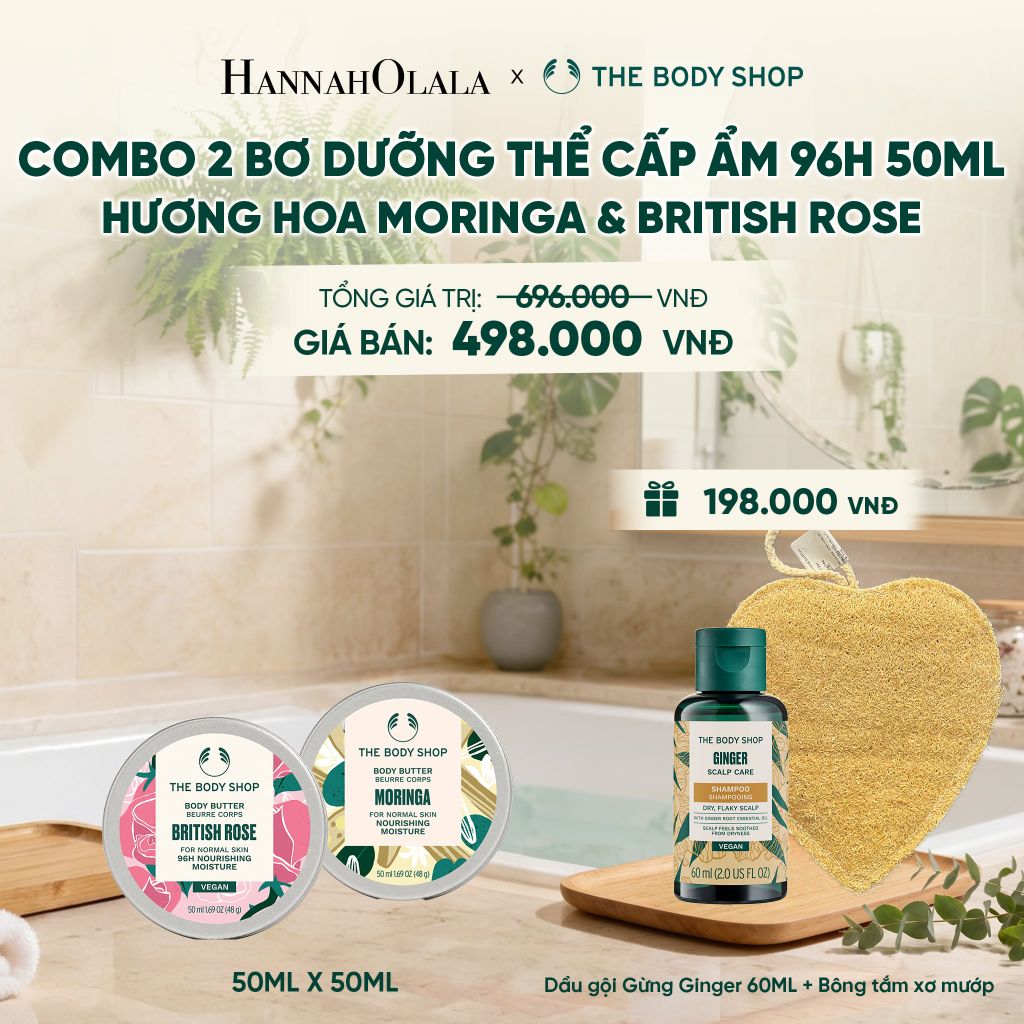  COMBO BƠ DƯỠNG THỂ CẤP ẨM 96H HƯƠNG HOA THANH LỊCH 50ML - M18 