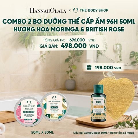  COMBO BƠ DƯỠNG THỂ CẤP ẨM 96H HƯƠNG HOA THANH LỊCH 50ML - M18 
