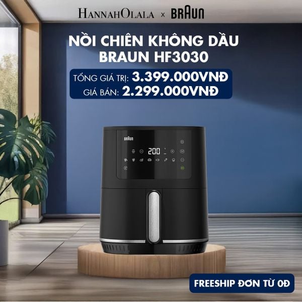  NỒI CHIÊN KHÔNG DẦU BRAUN HF3030 