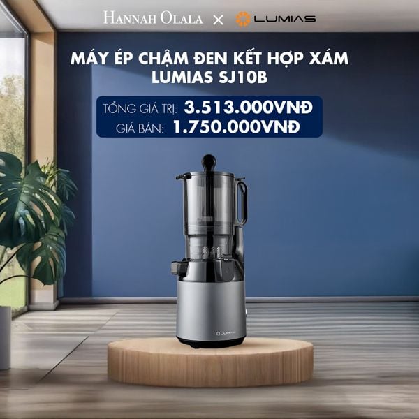  MÁY ÉP CHẬM ĐEN KẾT HỢP XÁM LUMIAS SJ10B - DEAL 19 - H174 
