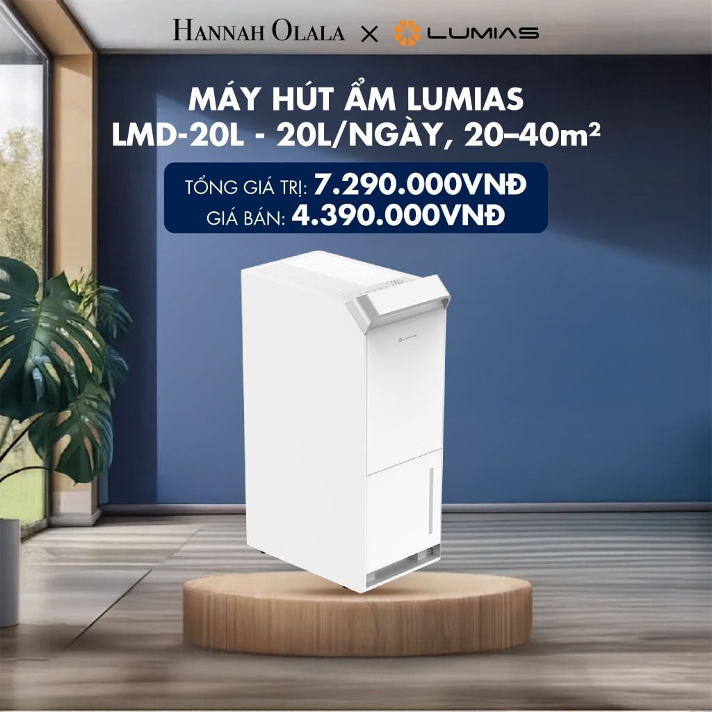  MÁY HÚT ẨM LUMIAS LMD-20L - 20L/NGÀY, 20–40M² - DEAL 19 