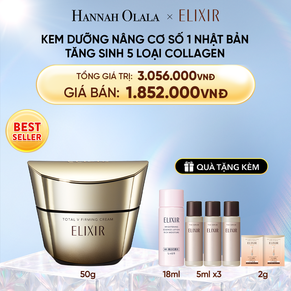  DEAL 19: KEM DƯỠNG CẢI THIỆN CHẢY XỆ NGĂN NGỪA LÃO HÓA ELIXIR TOTAL V FIRMING CREAM 50G 