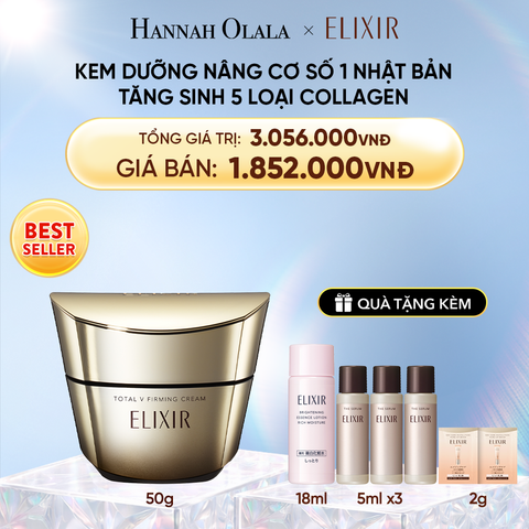  DEAL 19: KEM DƯỠNG CẢI THIỆN CHẢY XỆ NGĂN NGỪA LÃO HÓA ELIXIR TOTAL V FIRMING CREAM 50G 