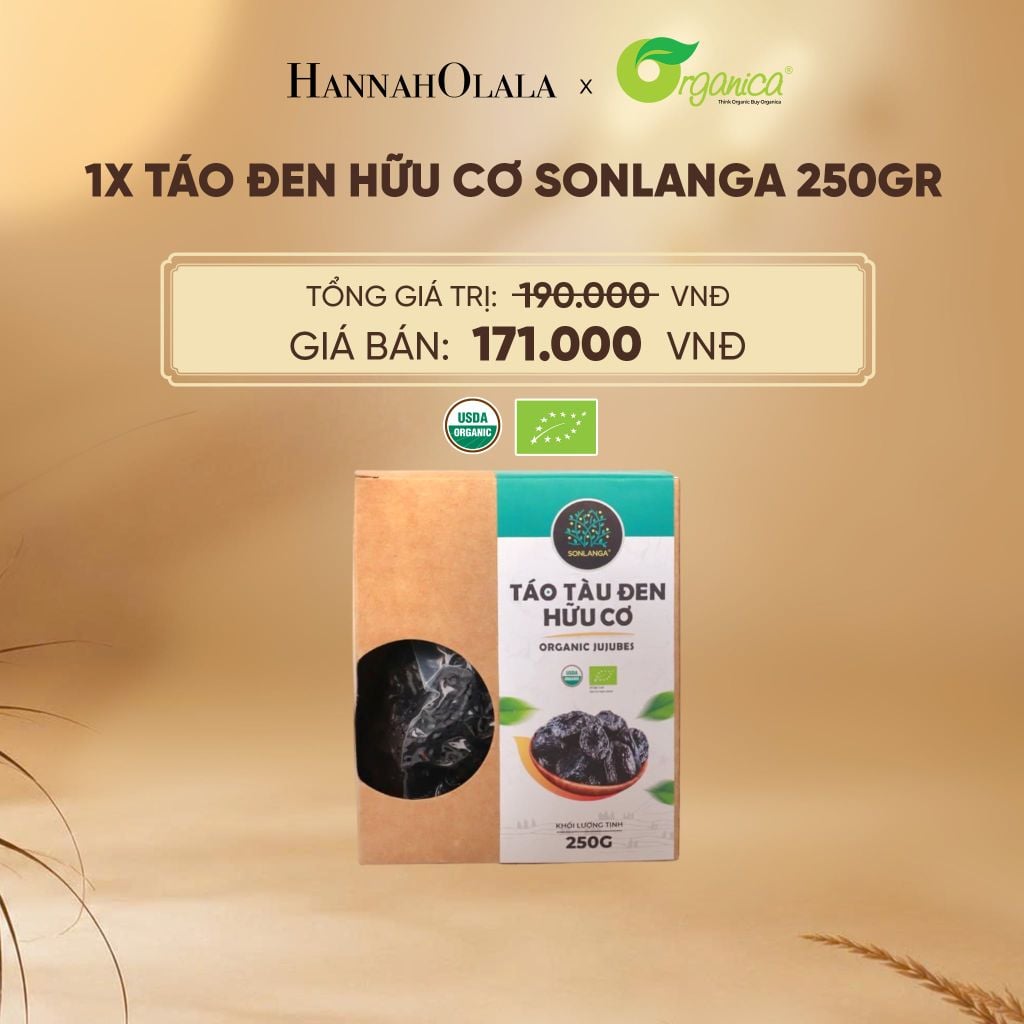  TÁO ĐEN HỮU CƠ SONLANGA 250GR - E271 