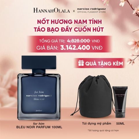  NƯỚC HOA NAM NARCISO RODRIGUEZ FOR HIM BLEU NOIR PARFUM 100ML - DEAL 19 