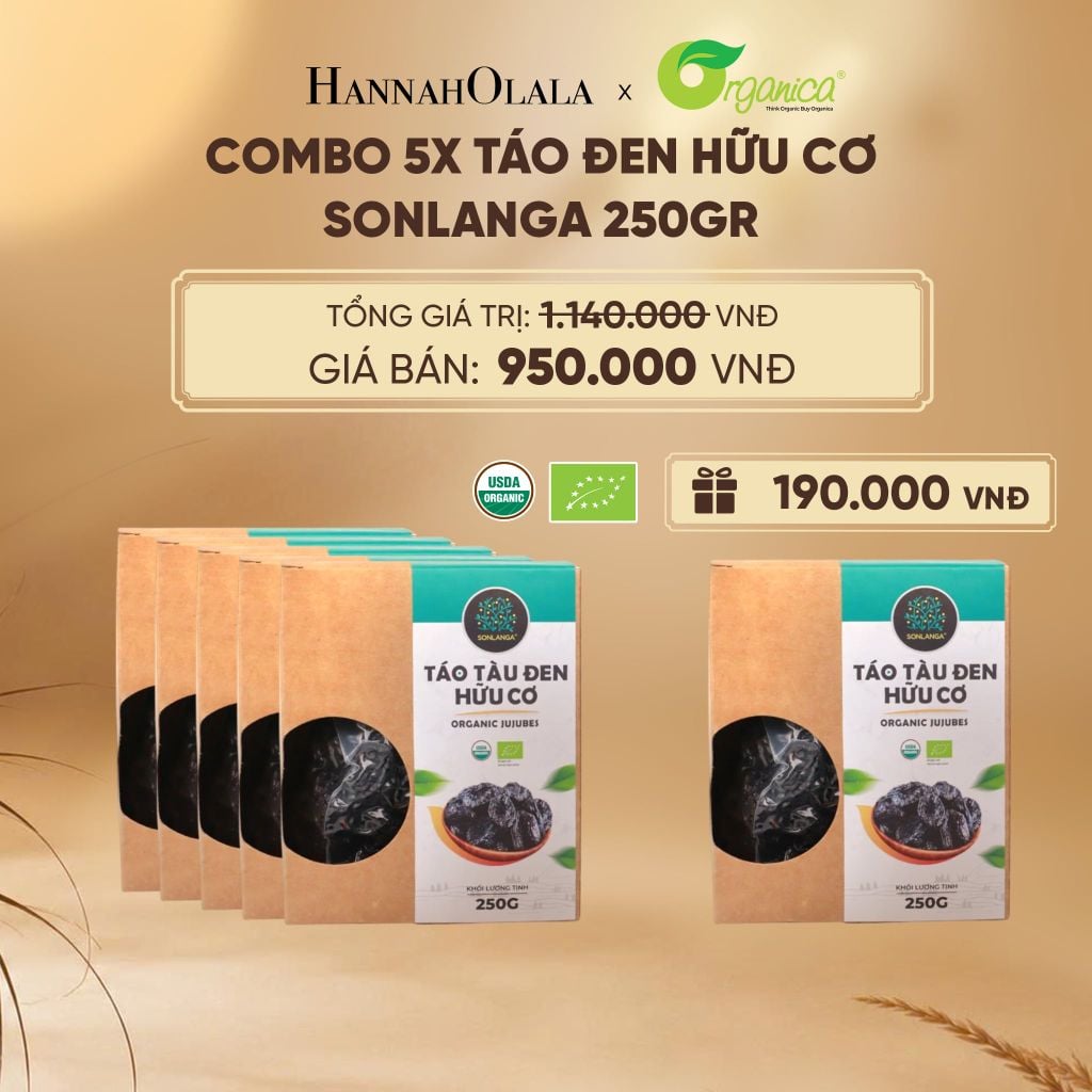  TÁO ĐEN HỮU CƠ SONLANGA 250GR - E271 