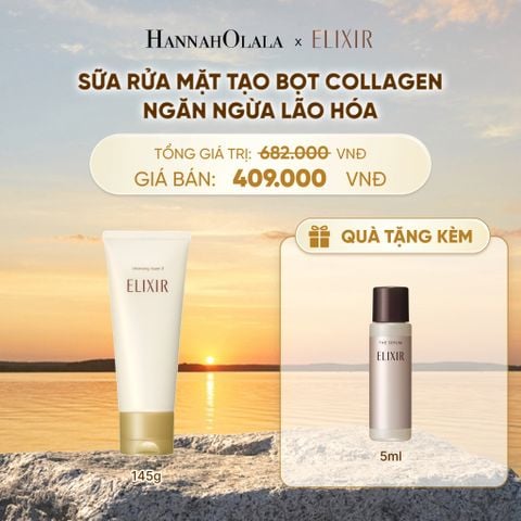  SỮA RỬA MẶT TẠO BỌT ELIXIR SUPERIEUR CLEANSING FOAM II N 145G - DEAL 25 - B550 