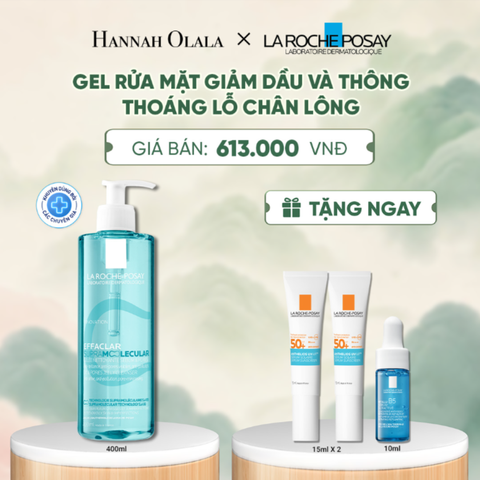  [NEW] GEL RỬA MẶT GIẢM DẦU VÀ THÔNG THOÁNG LỖ CHÂN LÔNG LA ROCHE-POSAY EFFACLAR SUPRA MOLECULAR 400ML - A1154 