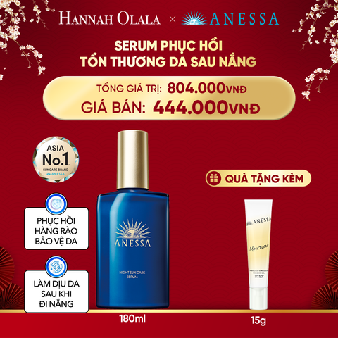  DEAL 19: SERUM DƯỠNG DA VÀ PHỤC HỒI TỔN THƯƠNG DA SAU NẮNG ANESSA NIGHT SUN CARE SERUM 180ML 